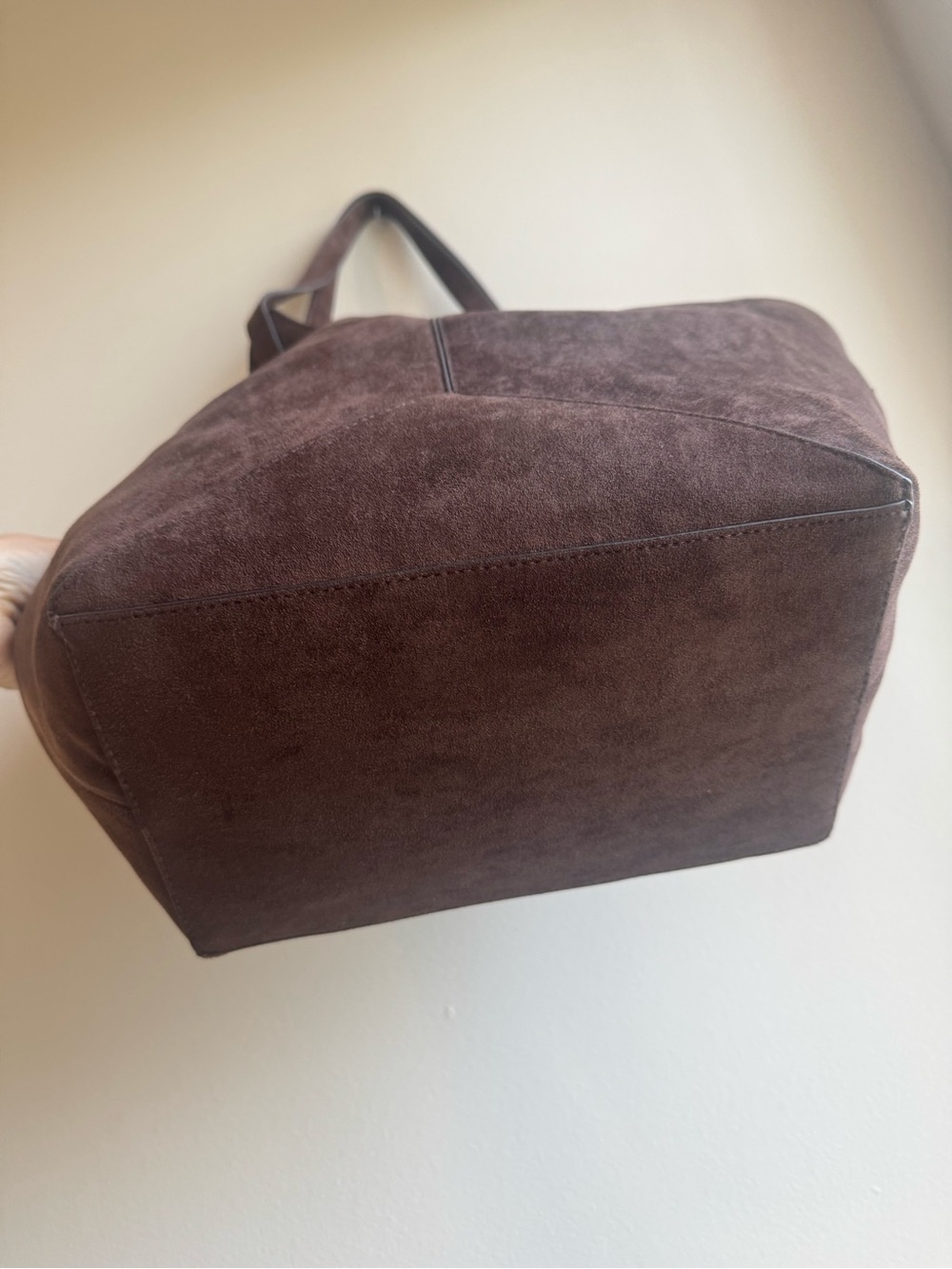 Universal Thread Dark Brown Suede Tote - Picture 4 of 6